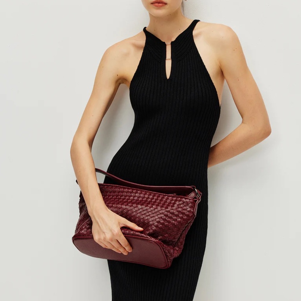 Commense ribbed sexy sleeveless sweater dress